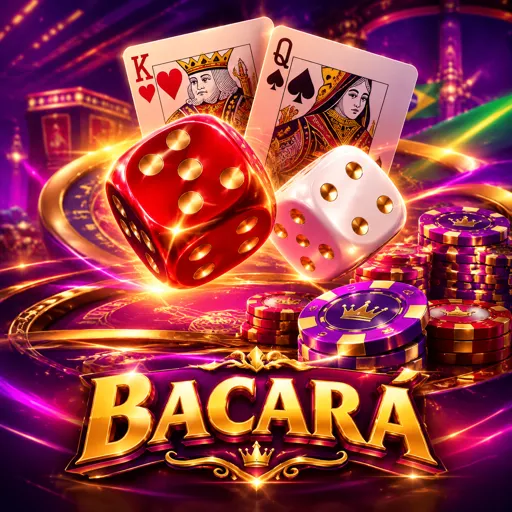 Card do jogo de dados Bac Bo ao vivo com dados sobre a mesa