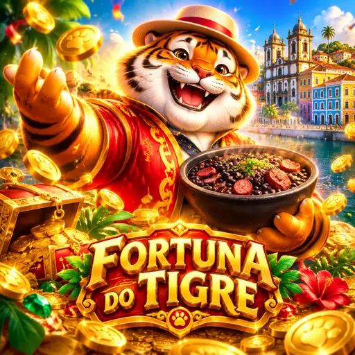 Card da slot Fortune Tiger com tema de tigre dourado