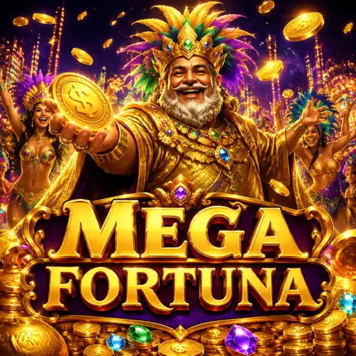 Slot de fortuna com prêmio acumulado em tons dourados